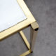 DIY Gold and Faux Marble Nightstand