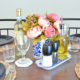 My End of Summer, Navy Blue Tablescape 1